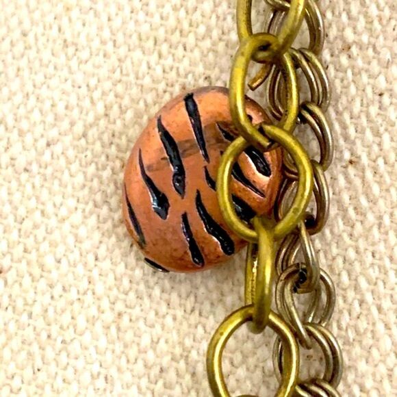 Chico’s Boho Tribal Long Necklace - Double Strand with Mixed Metal Charms - Picture 6 of 8